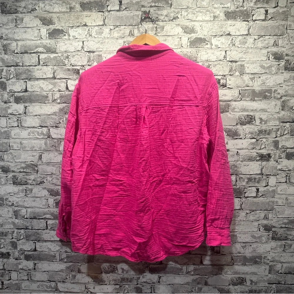 EUC GAP Pink Button-Down Shirt Size L - Picture 7 of 13